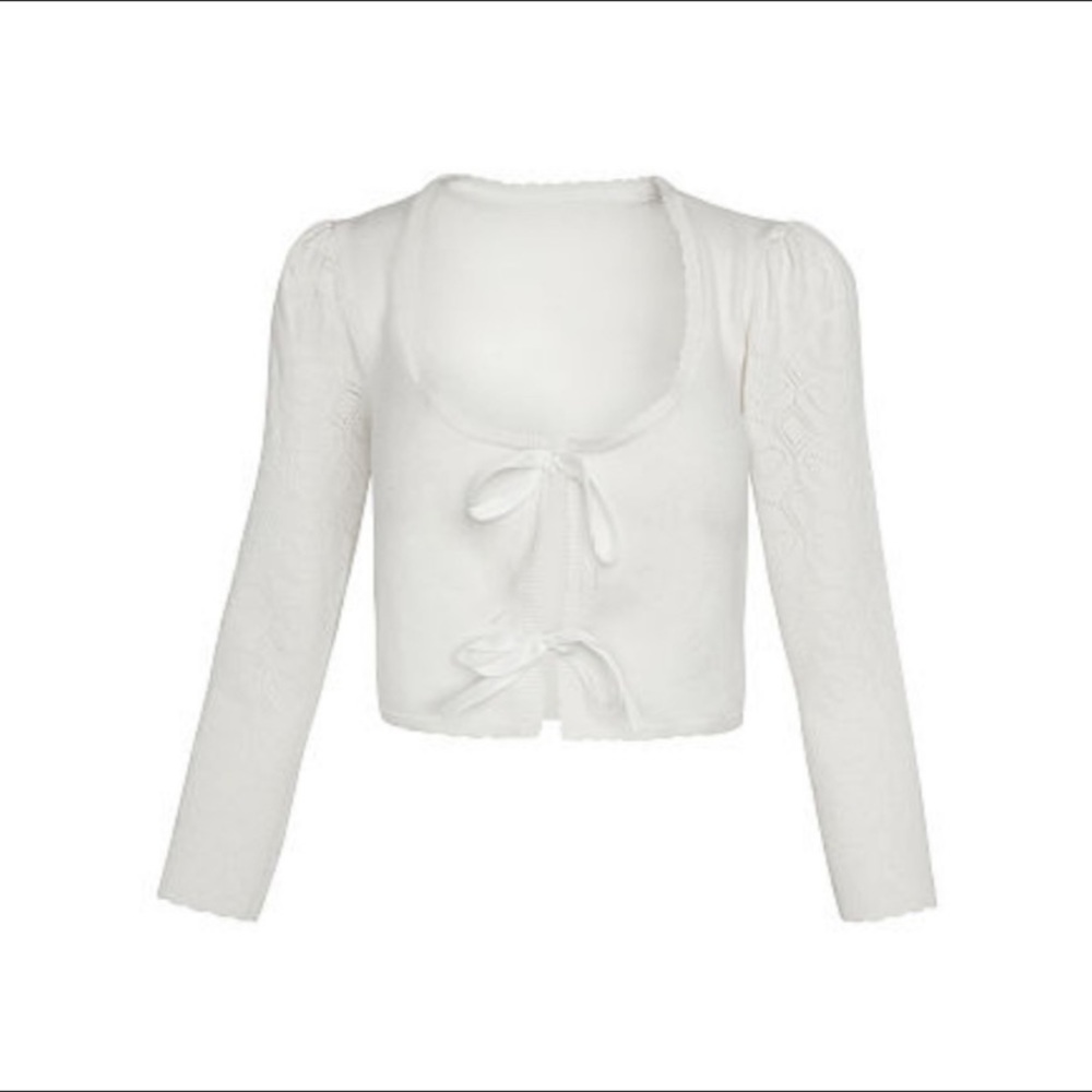 For Love and Lemons Pointelle Knit Sweater